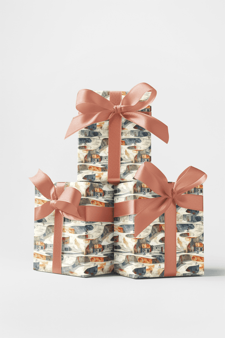 Concrete Geometry Wrapping Paper - London Penny Gift Wrap