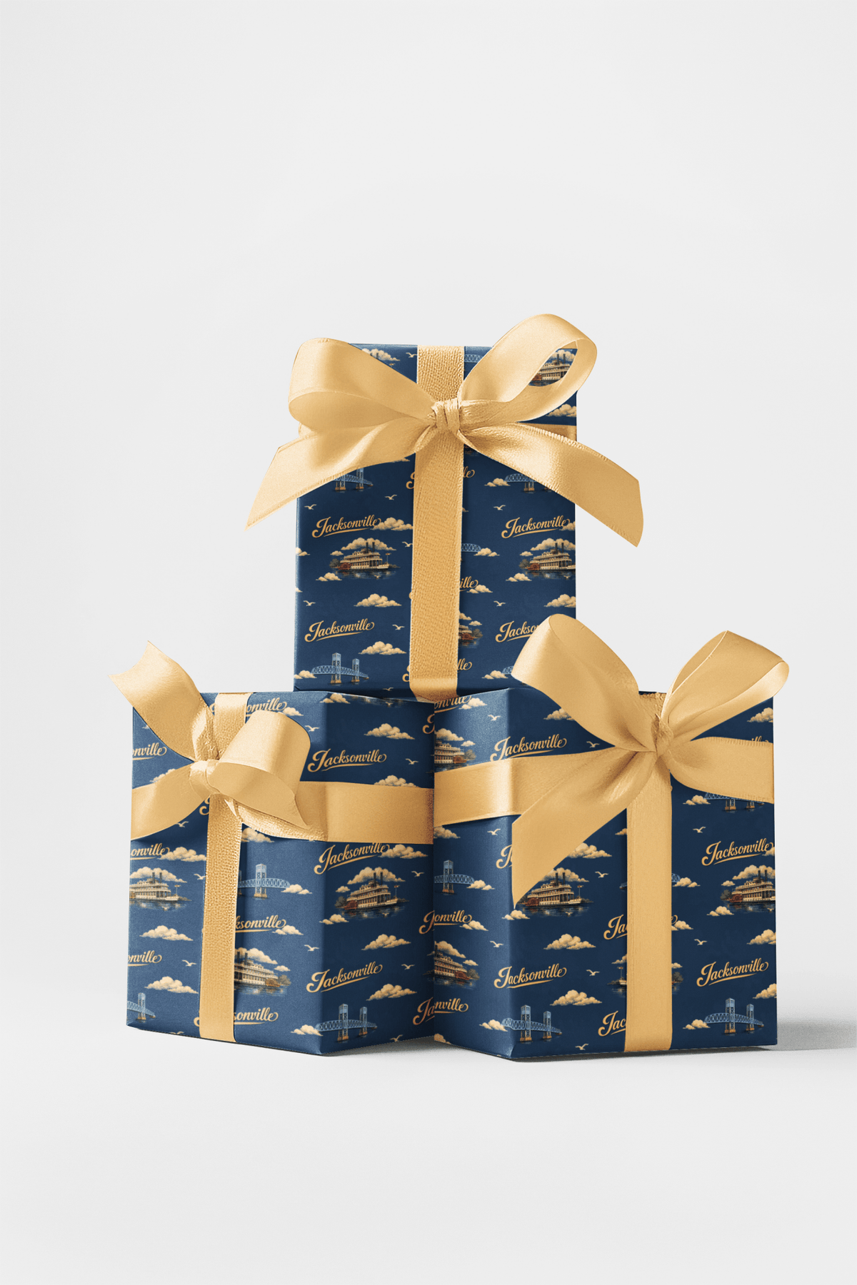 Jacksonville Riverside Memories - London Penny Gift Wrap