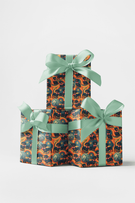 Dachshund Disco - London Penny Gift Wrap