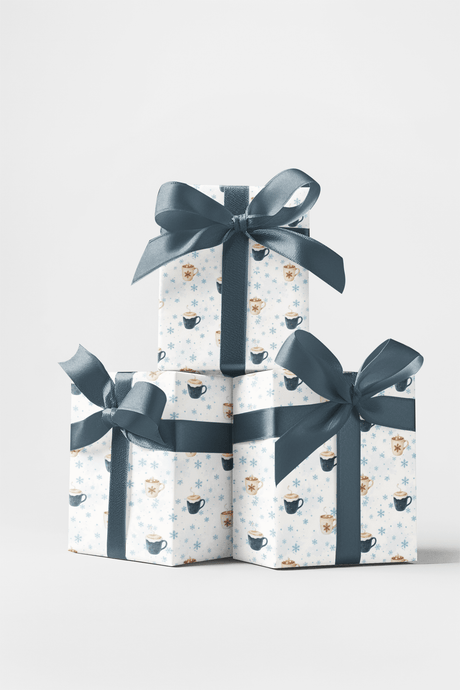 Snowflake Steam - London Penny Gift Wrap
