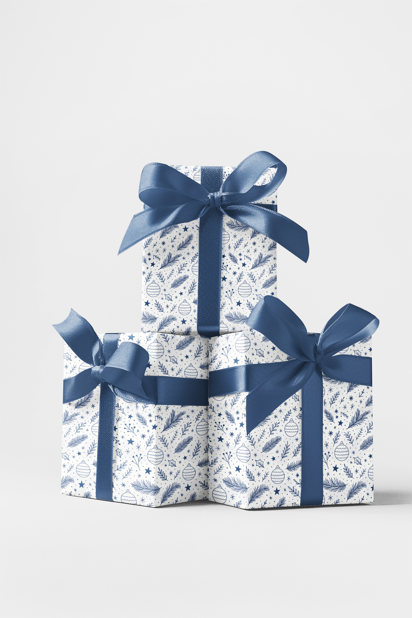 Minimal White Ornament Lines