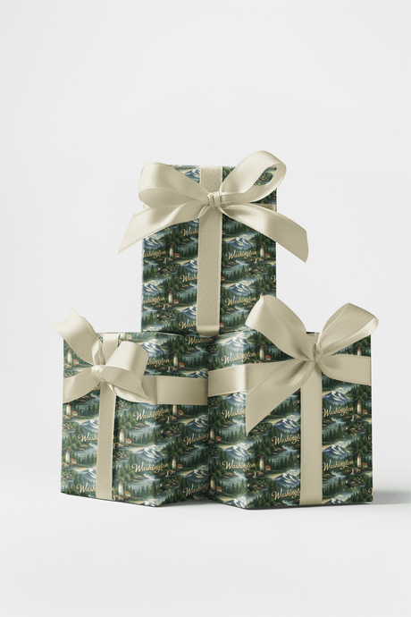 Washington Evergreen Coast - London Penny Gift Wrap