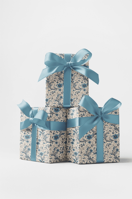 Something Blue Toile - London Penny Gift Wrap