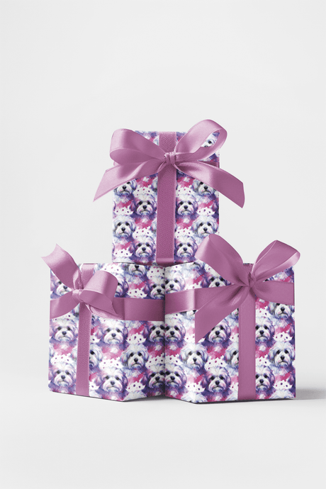 Minimal Maltese - London Penny Gift Wrap