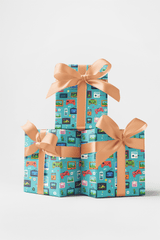 Pixel Pocket World Wrapping Paper - London Penny Gift Wrap