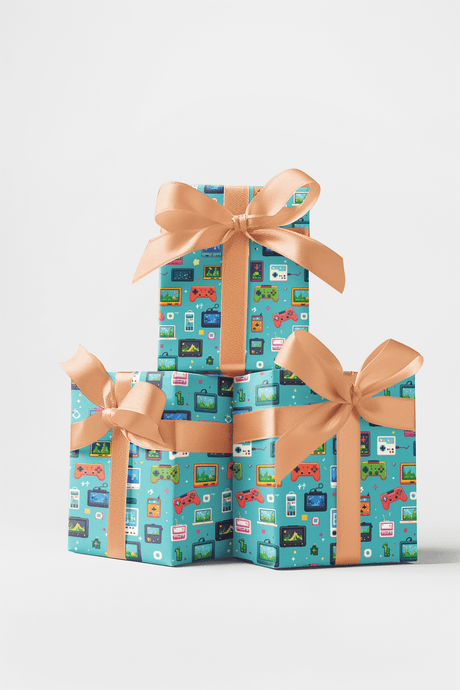 Pixel Pocket World Wrapping Paper - London Penny Gift Wrap